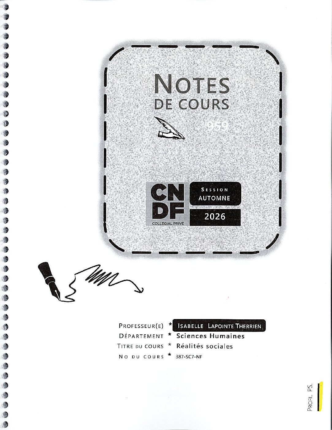 Note de cours # 959 - Réalités sociales