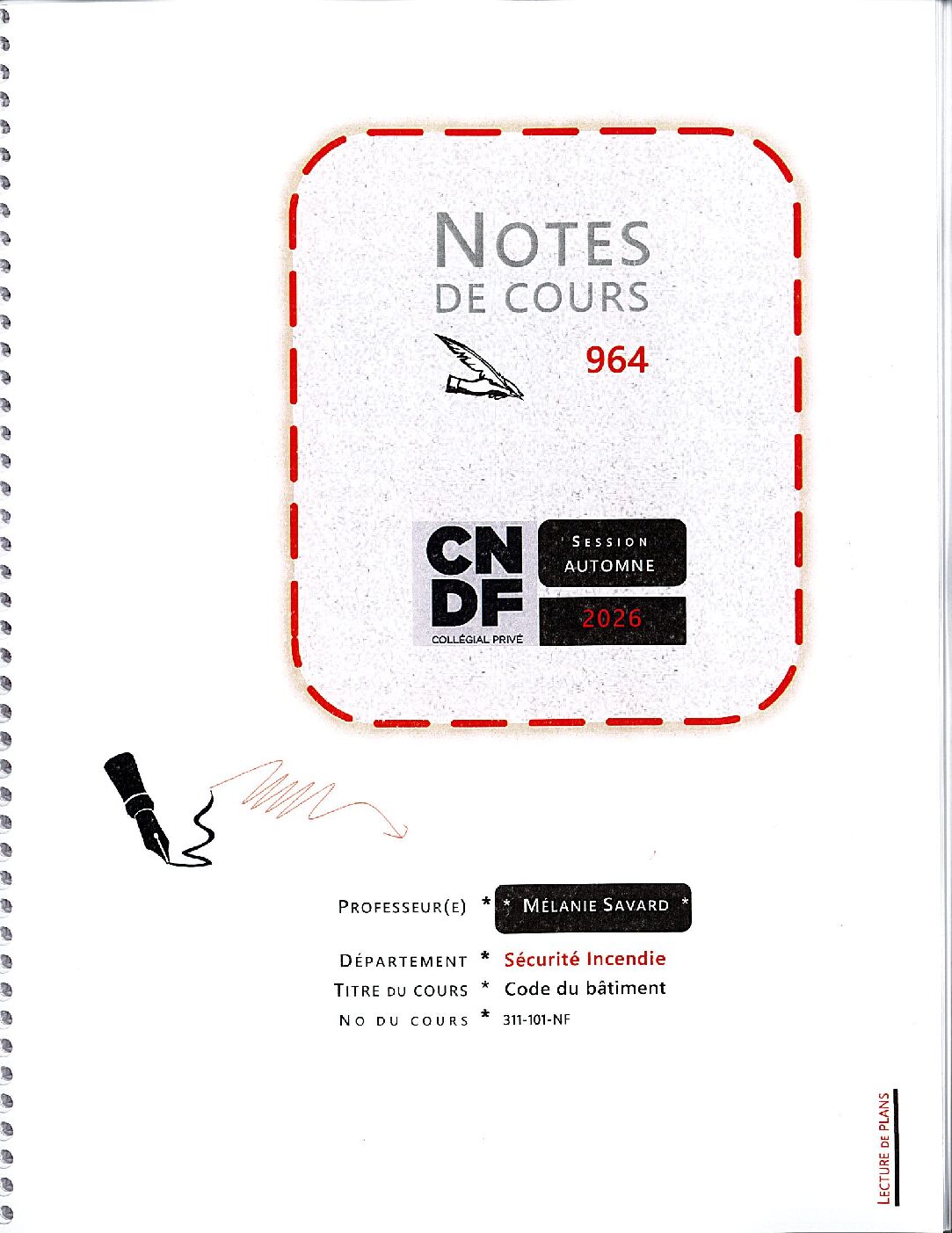 Note de cours # 964 - Code du bâtiment
