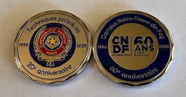 Jeton commémoratif 60e CNDF - 30e Techniques policières
