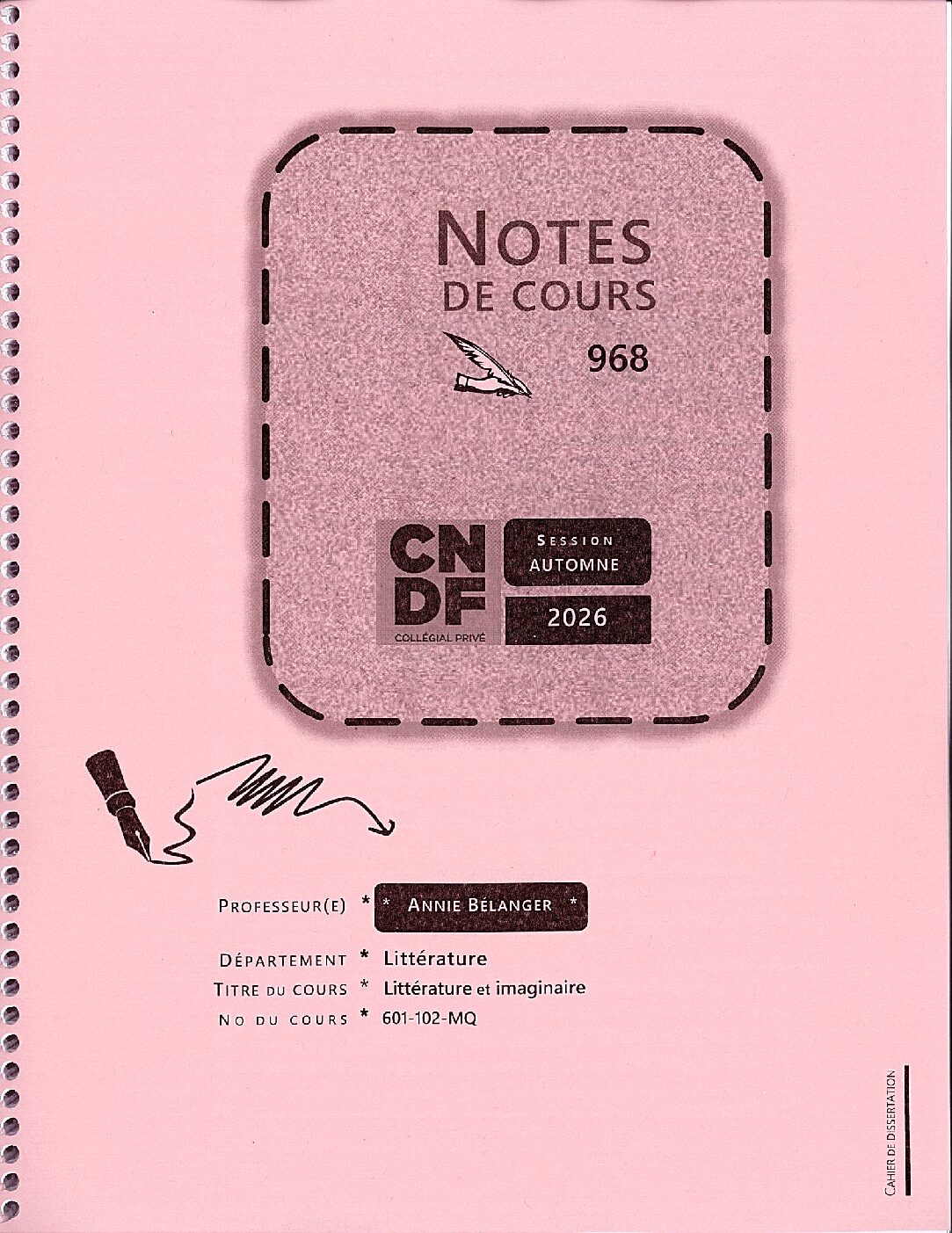Note de cours # 968 - Littérature et imaginaire