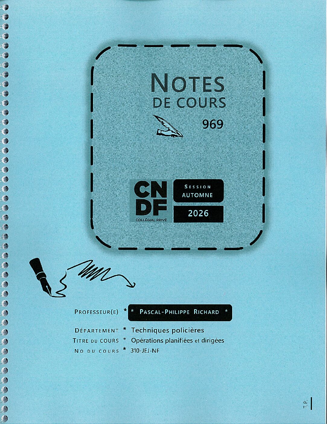 Note de cours # 969 - Opérations planifiées et dirigées